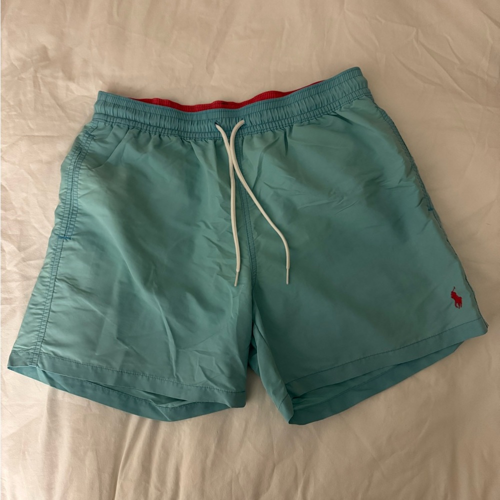 Men's Polo by Ralph Lauren Swim Shorts - Aqua Blue